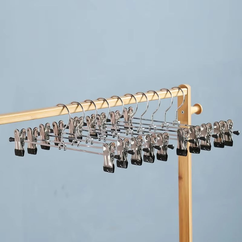 Durable Stainless Steel Clip Pants Hangers