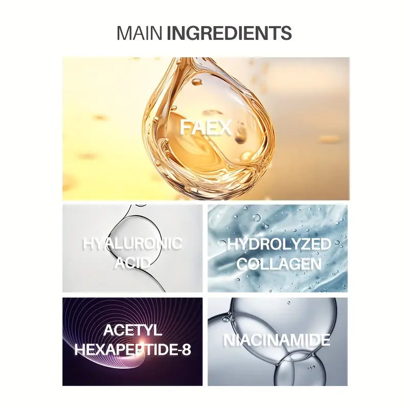 Bio-Collagen Real Deep Mask Pack Hydrating & Firming Facial Sheet Masks with Collagen, Hyaluronic Acid & Nicotinamide Moisturizing & Invigorating for All Skin Types