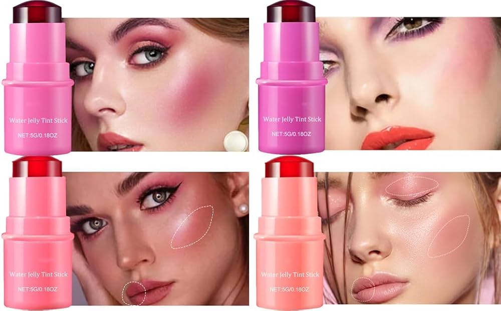 Water Jelly Lip Tint + Cheek Blush Stain