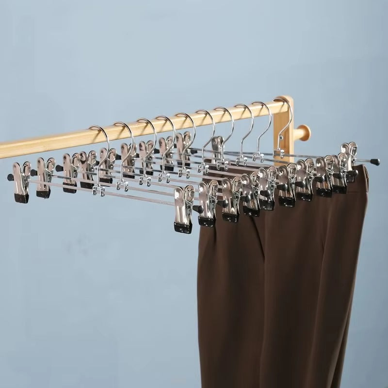 Durable Stainless Steel Clip Pants Hangers