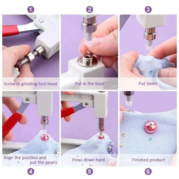 Pearl Setting Machine Manual Hand Press Beads