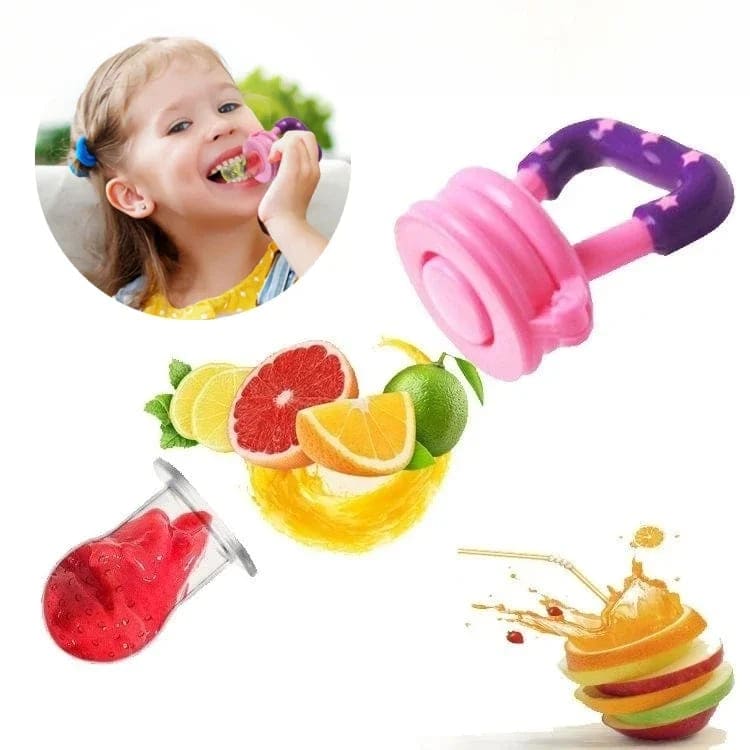 Elmart Combo Pack - Spoon Feeder, Fruit Pacifier & U Shape Brush